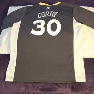 NBA Gray and White Short Sleeve Tee